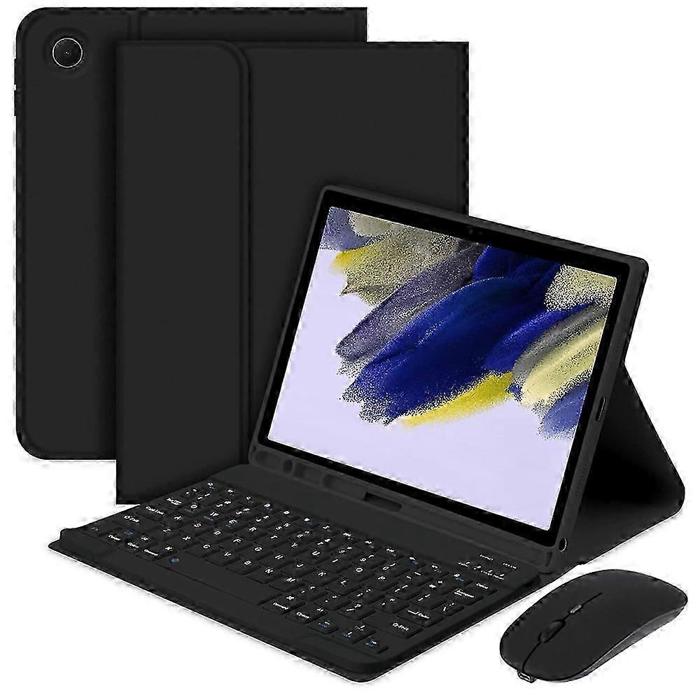 Pour Samsung Galaxy Tab A9 Plus (+) Split Bluetooth Clavier Étui en cuir + Ensemble de souris à double mode