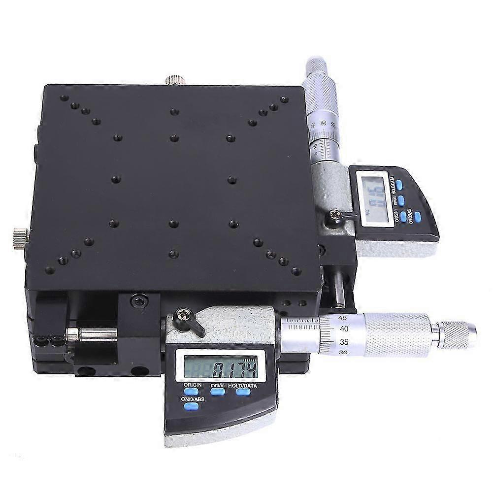 פלטפורמת מיקרומטר SEMXY120-AS מוצגת דיגיטלית 120x120mm 0.002mm מיקרומטר רולר