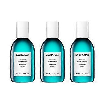 3 x SACHAJUAN Ocean Mist Volume Shampoo 250 ml