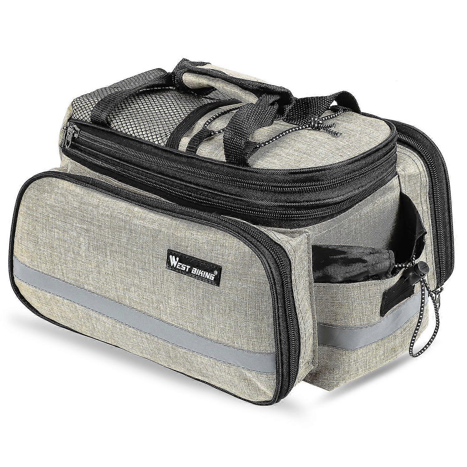 Waterproof Cycling Trunk Bag with Large Capacity Saddle Rack for Mountain Bikes