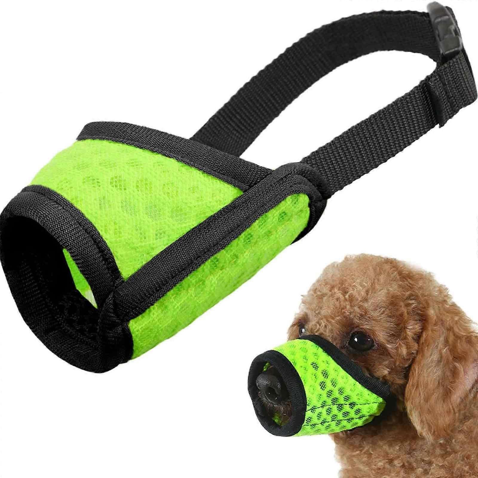 Small Dog Muzzle, Breathable Mesh and Durable Nylon Dog Muzzle with Soft Mesh Muzzle for Small Dachshund Corgi Labrador Golden Retriever Training