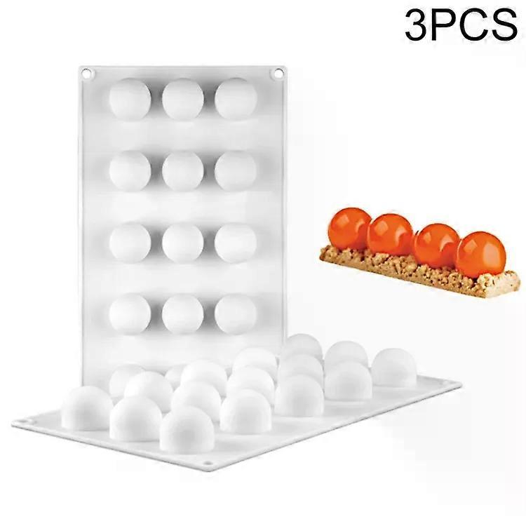 French Dessert Silicone Cake Mold Set-3 PCS Even Spherical Mousse by