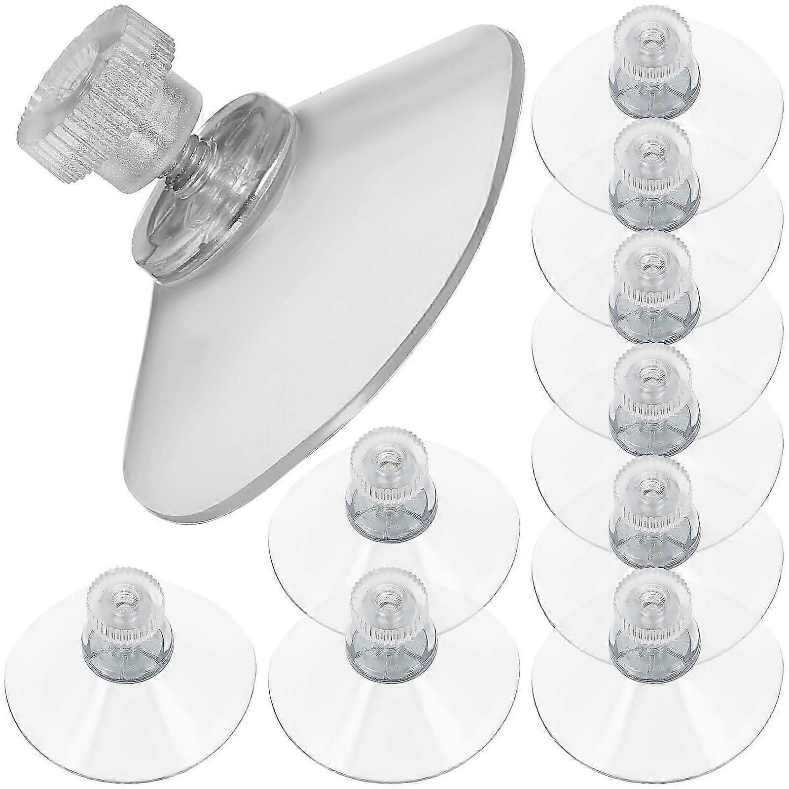 10pcs Suction Cup Hooks Punch-free Suction Hooks Waterproof Hanger Hooks
