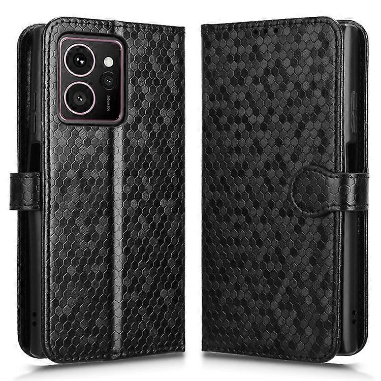 Compatible For HMD Skyline Wallet Case Dot Pattern Imprint PU Leather Phone Cover