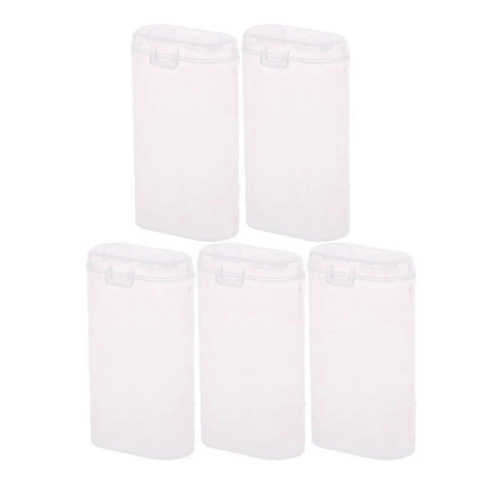 Transparent Battery Storage Box Lightweight Clear Batteries Protecting Case