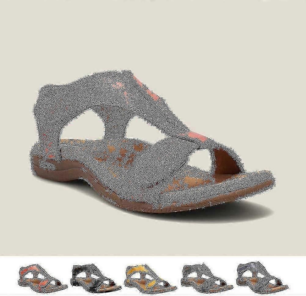 Naisten mukavat ortopediset sandaalit, Sursell-ortopediset sandaalit, Flat Beach Casual Sandaalit Tw