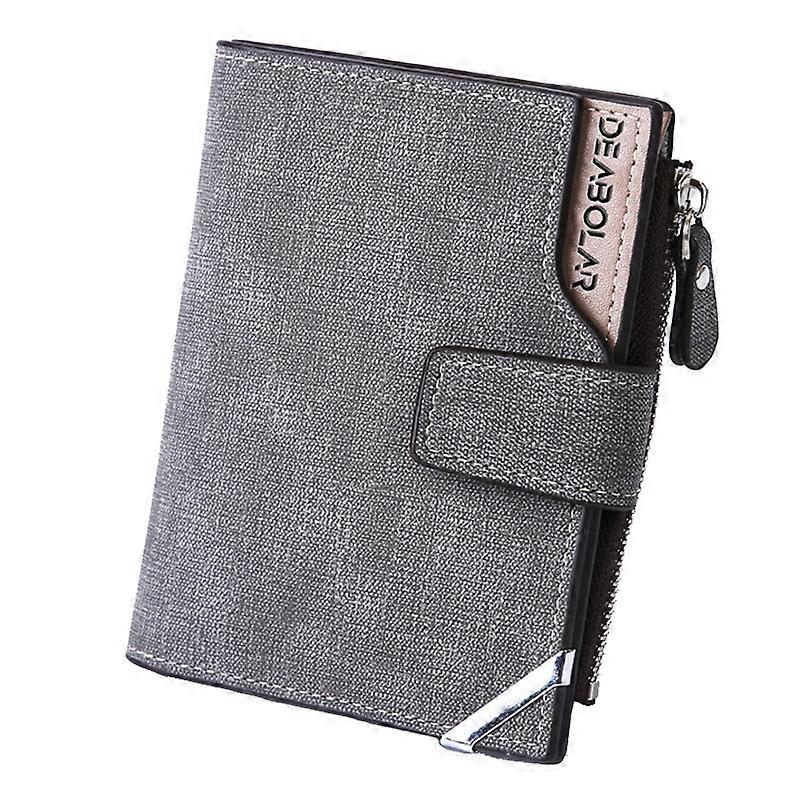 DEABOLAR Casual Retro Canvas Pattern Multifunctional Medium Long Wallet