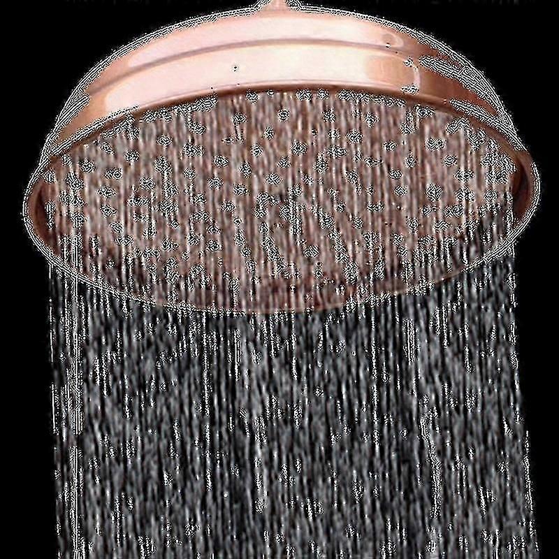8-Inch Elevated Red Bronze Antique Overhead Shower Head