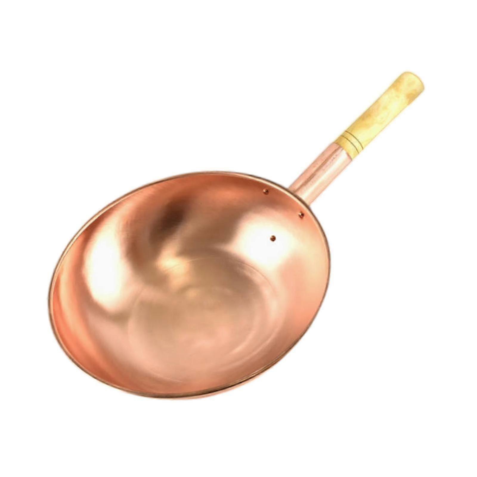 Copper Cookware Multi-Purpose Pan Pot, Thickened Elegant Practical for Home Kitchen Restaurant & Outdoor Use