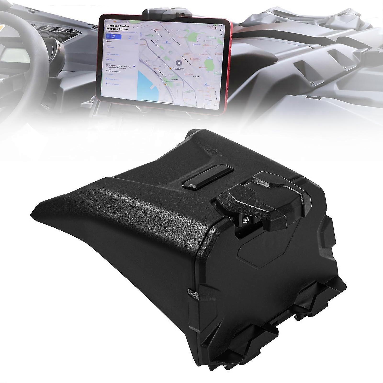 Black GPS Mount Center Electronic Device Stand Storage Tablet Mount RZR Phone Mount