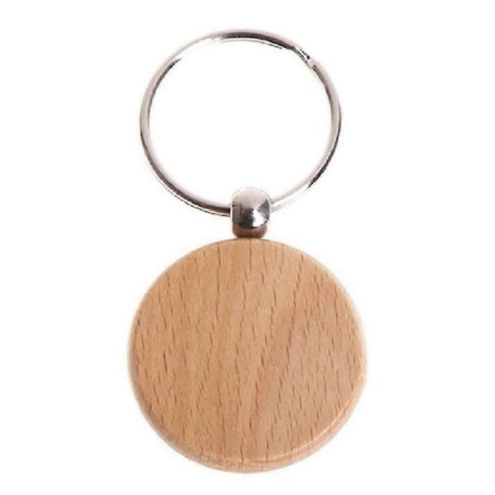 Blank Wooden Keychain Rectangular Engraving Key Tag Can Be Engraved