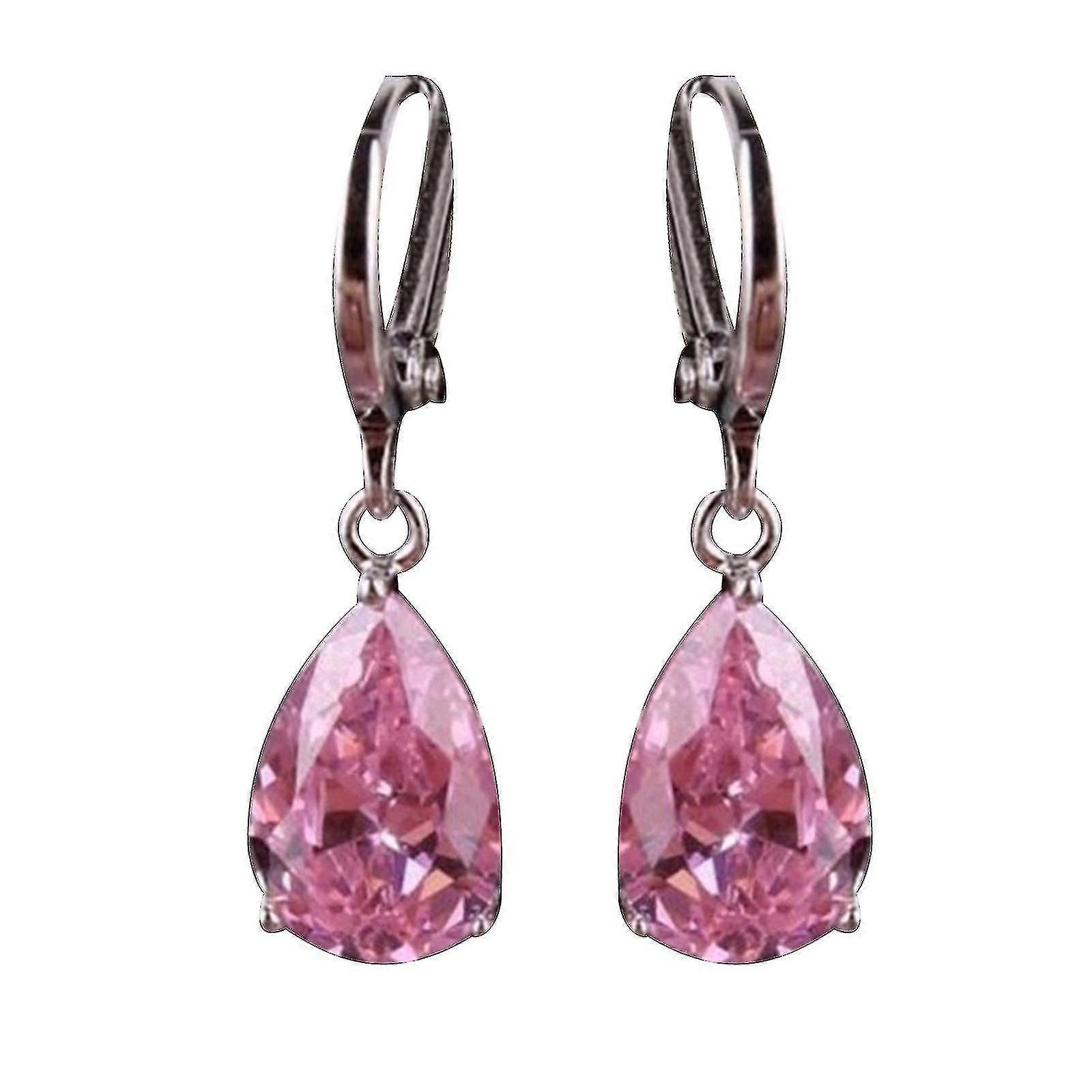 Damenmode Bunte Diamant Wassertropfen Ohrstecker Schmuck