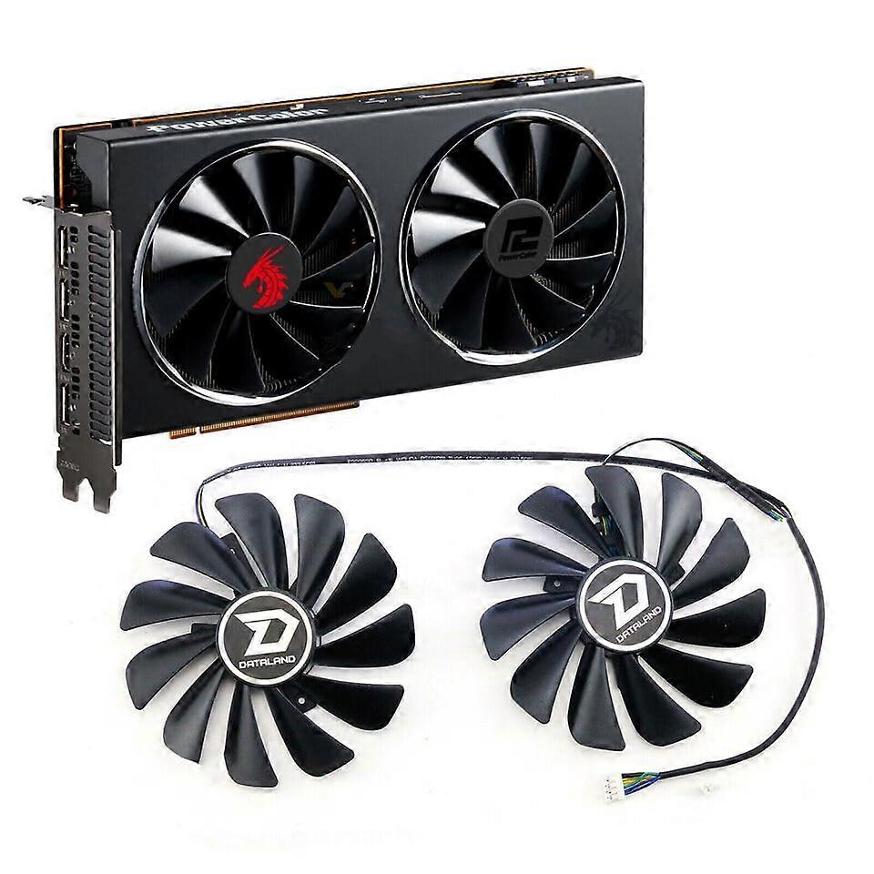 Cooling Fan Fit for POWERCOLOR RX5600XT 5700 5600XT Red Dragon Graphics Card Fans