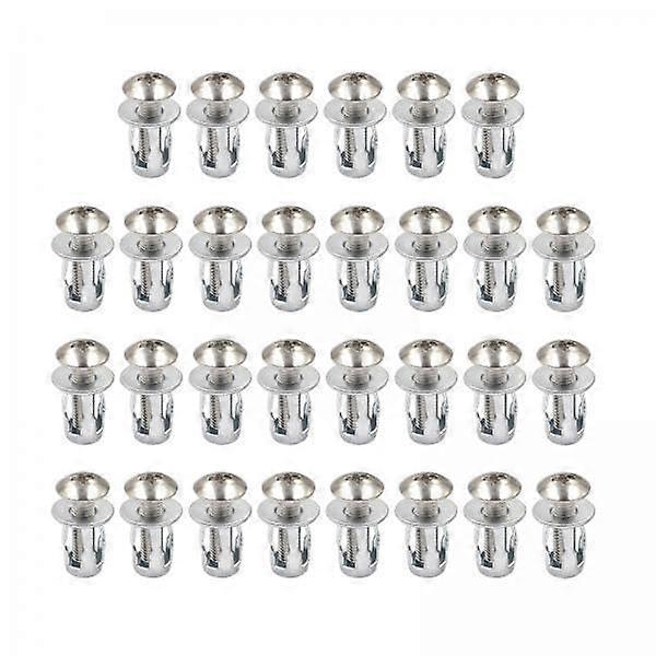 30x Screw Petal Screw Anchor Expansion Tube – Hollow Wall Anchors for Picture Hanging, Gypsum Board, M4x20, 5-Pack