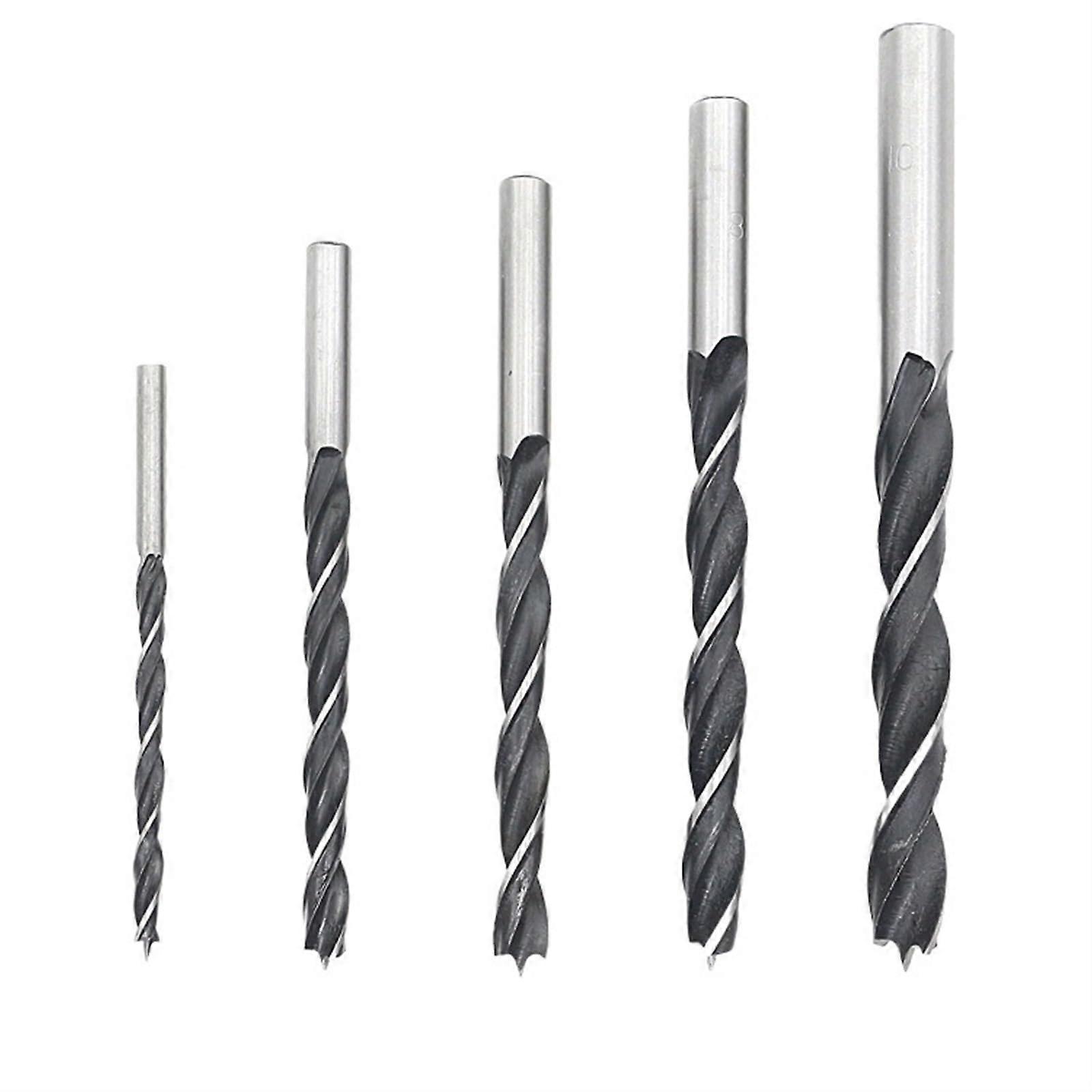 Brad Point Drill Bit High Carbon Steel Woodworking Tool Straight Shank Twist Sizes 6.5-10 mm 1 Pc