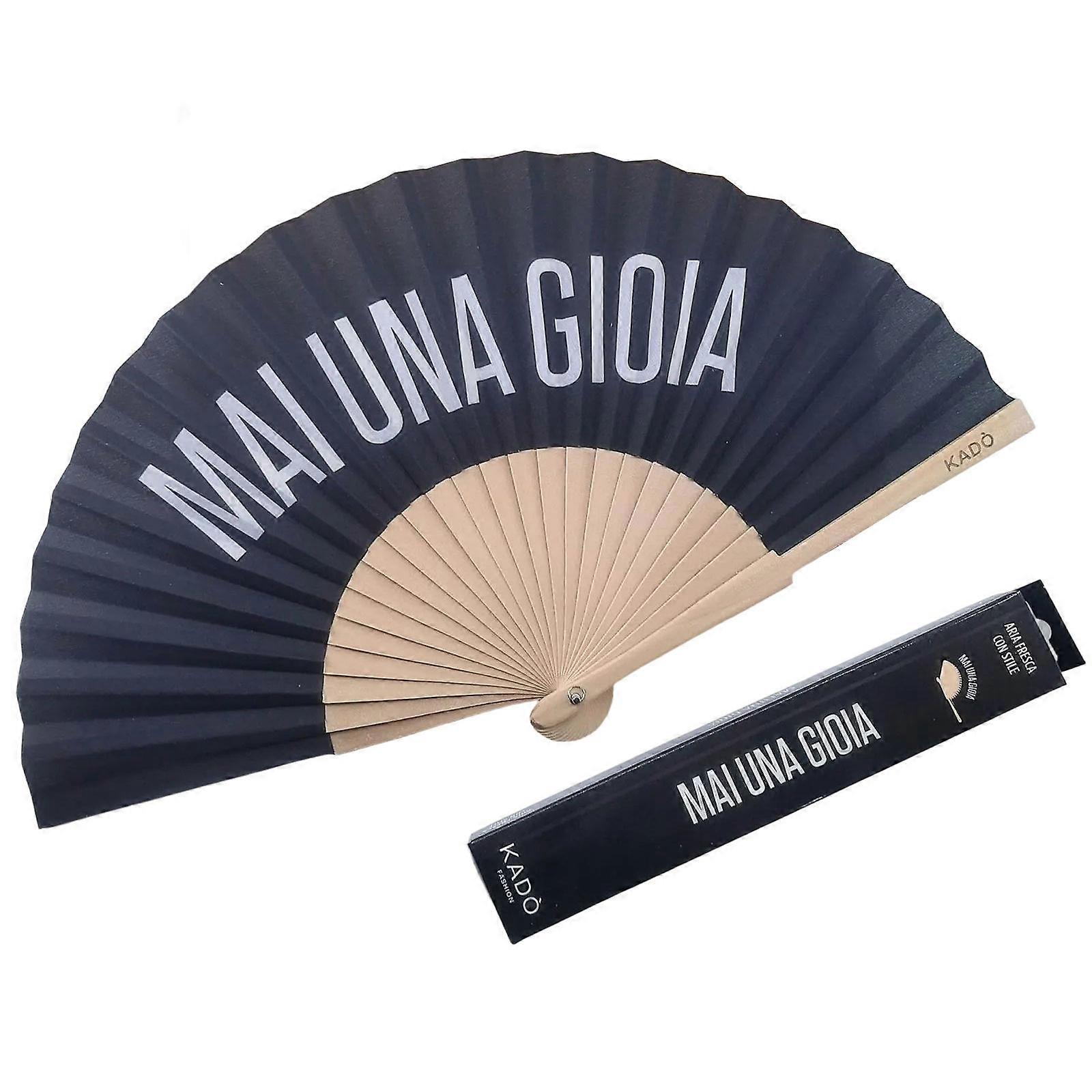 Handcrafts Spanish Wooden Fan for Dance and Decors with Unique Gradients Colorful Pattern for Performances and Gift Multicolor