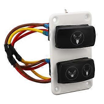 Greluma 1 Stuk 4 Gang Tuimelschakelaar Paneel Toggle Dashboard, AAN/Uit