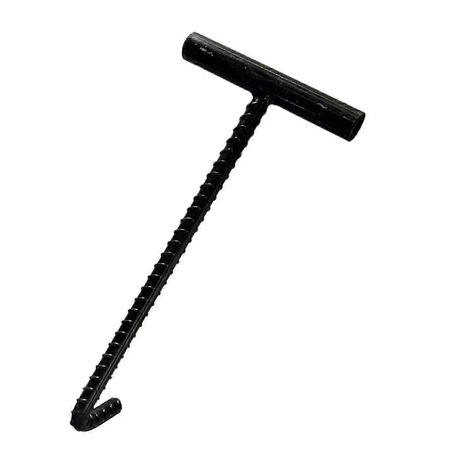 Professional Sewer Lid Lifter with Not Slip Handle Manhole Hook for Elderly Assistance Lifter and Puller 40cm