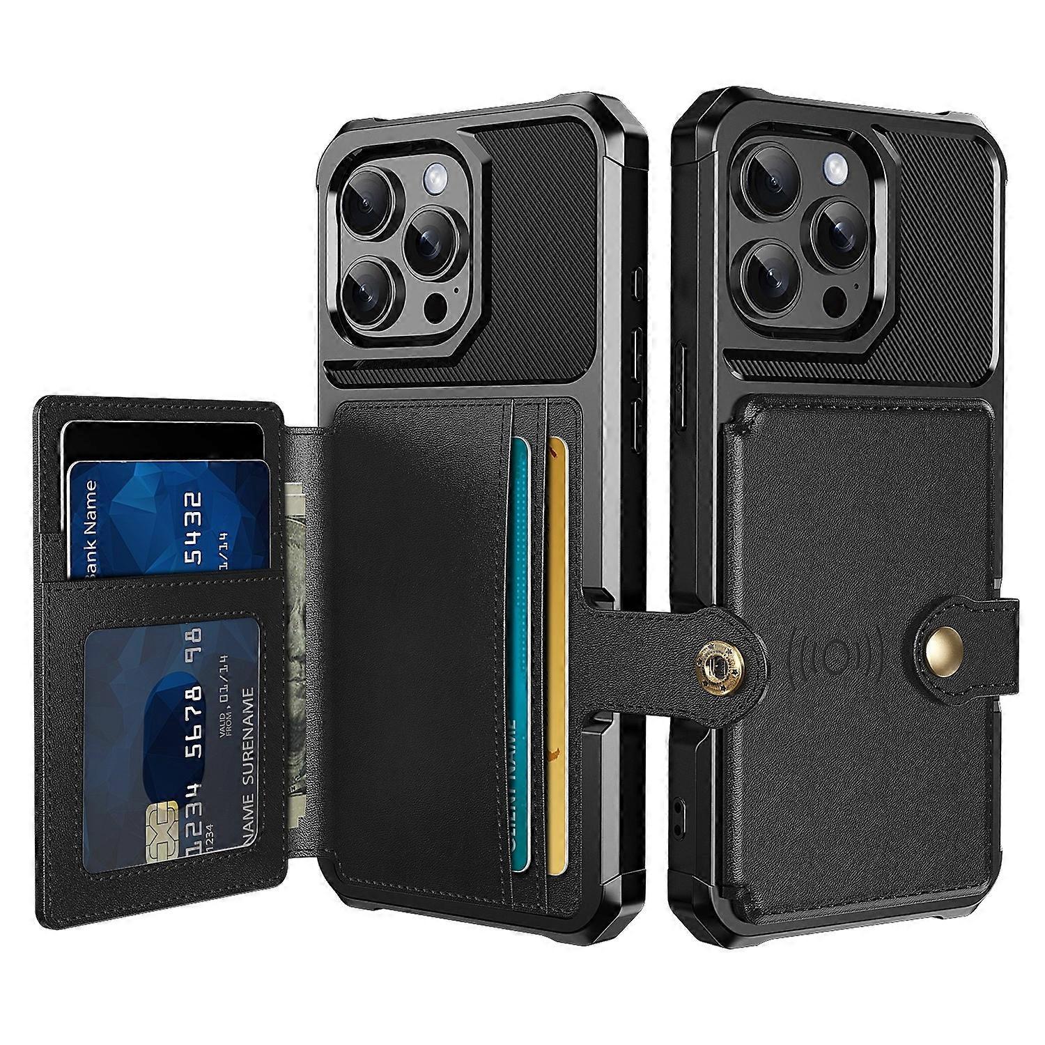 Magnetic Wallet Card Bag Leather Phone Case