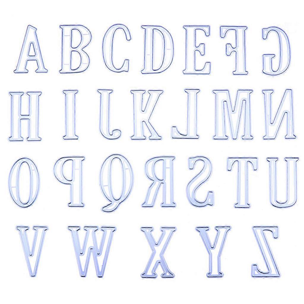 Alphabet Cutting Dies Stencil DIY Scrapbooking Embossing Album Paper Card Craft Multicolor