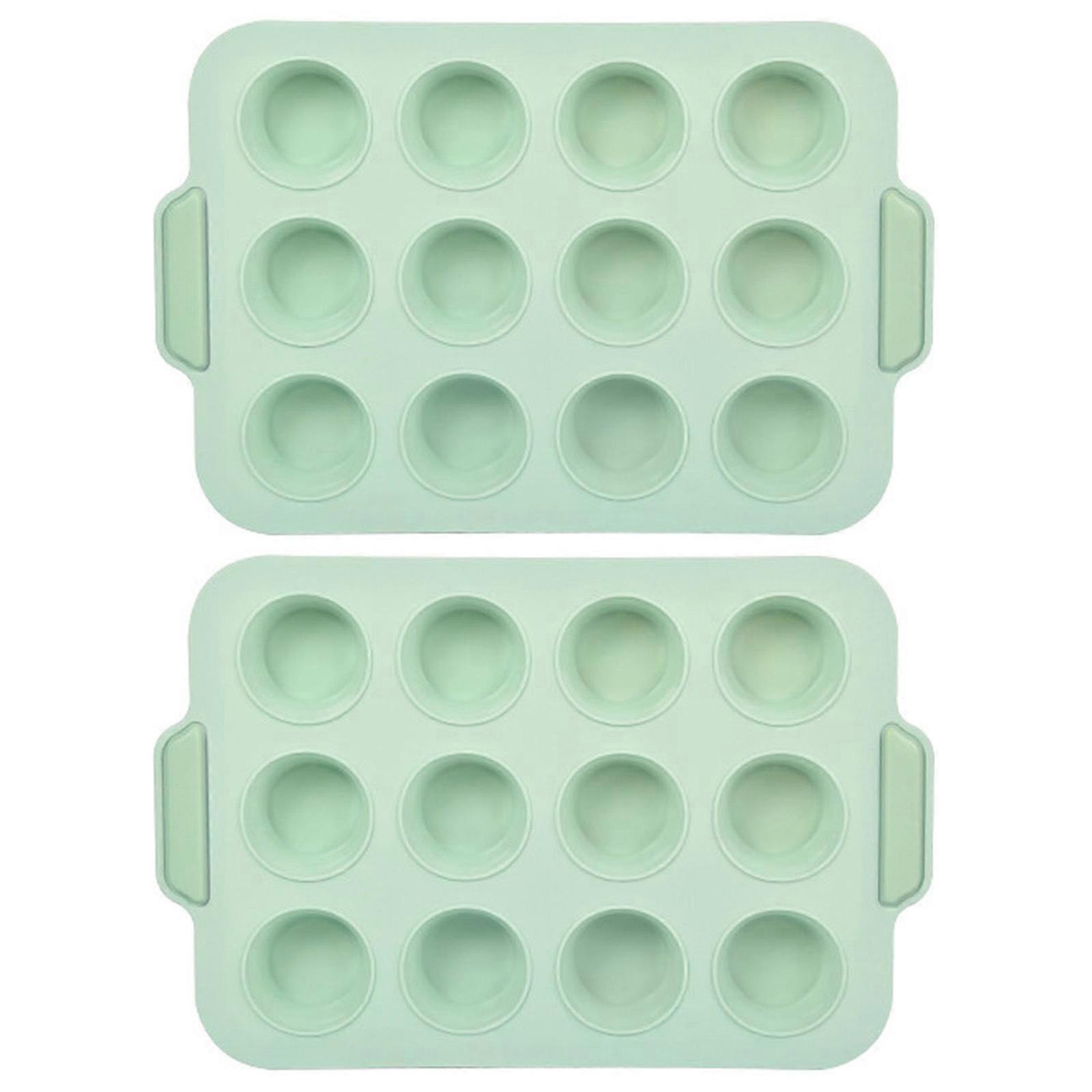 12 ثقوب سيليكون مادة كعكة قوالب DIY الخبز الشوكولاته الحلويات الخبز هدية للأطفال البالغين عشاق الخبز