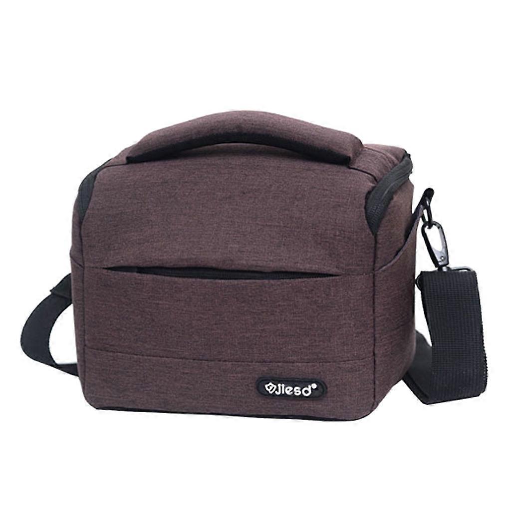 Waterproof DSLR Camera Inserts Bag Portable Protector Bag Super Thick Drop-Proof Crossbody Handbag Storage Pouc  coffee L