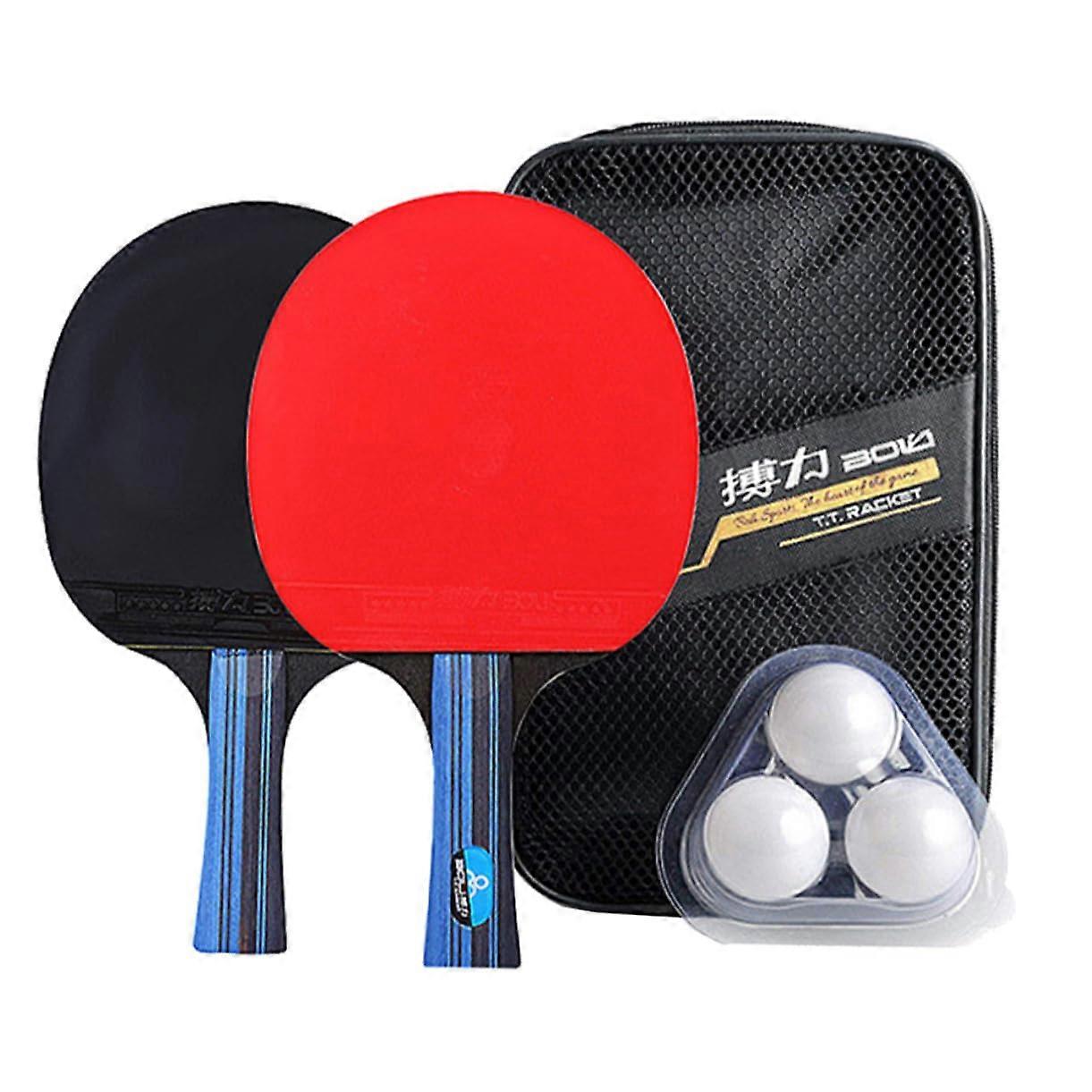 1 set table tennis with balls and storage bag pong paddle set for beginners and recreational players for outdoor and indoor games