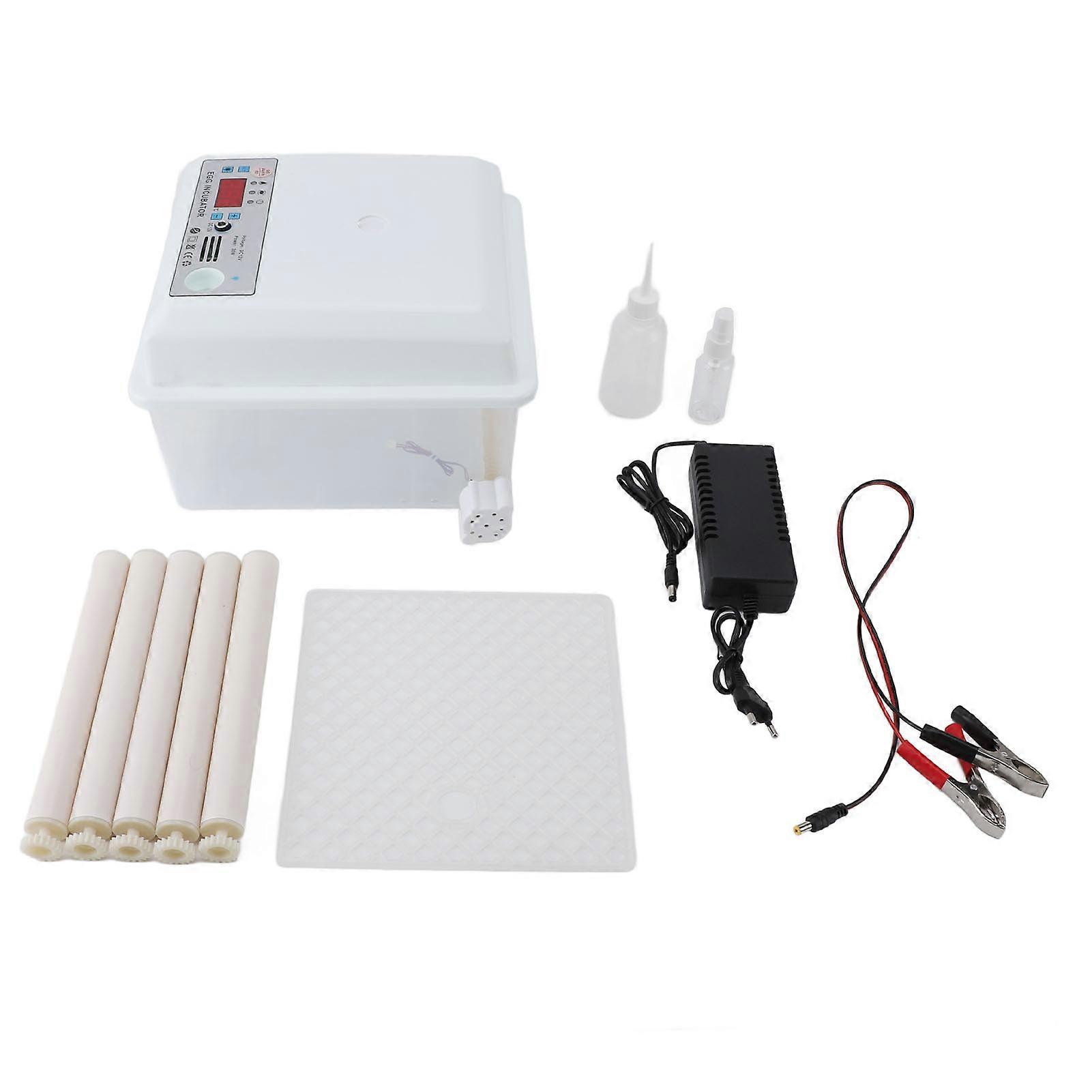 12 Egg Automatic Egg Incubator Mini Smart Hatching Machine Dual-Power European Plug 110-220V Adjustable Temperature Compact Design for Home Us