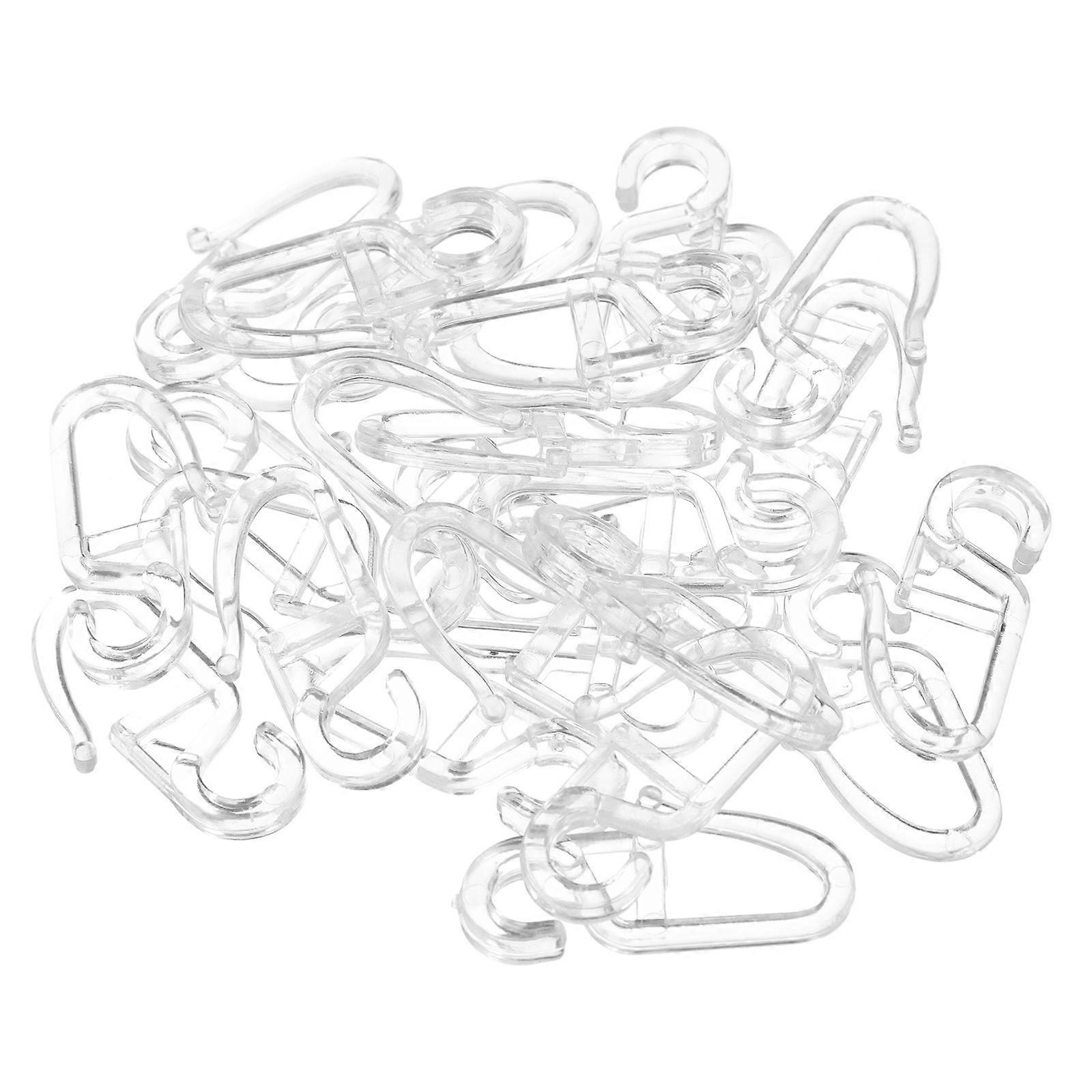 Curtain Moving Hooks with Easy Pull Mechanism,Suitable for Various Curtains