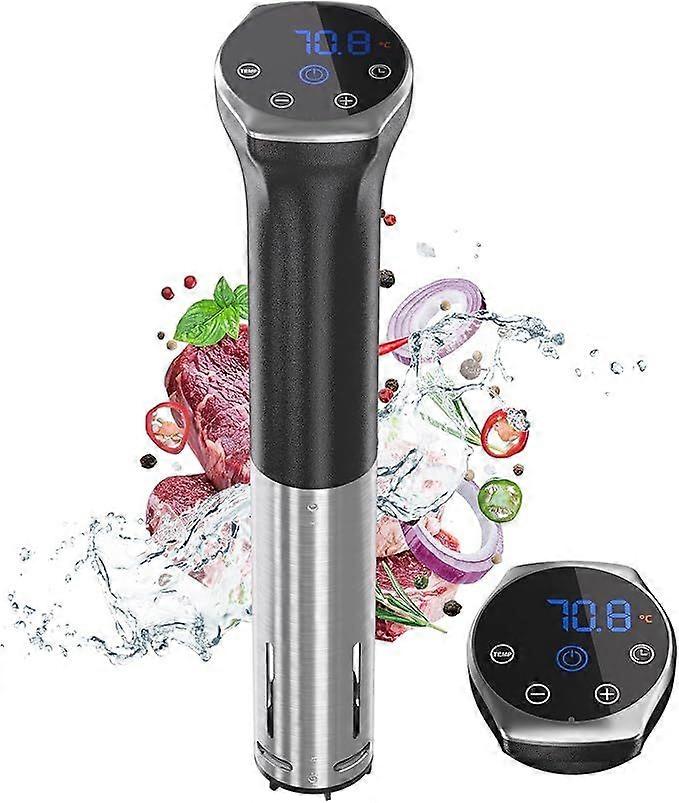 Sous Vide Machine Cooker Ultra-quiet Working Immersion Circulator, Touch Control, Accurate Temperature, Digital Timer, IPX7 Waterproof Silver British