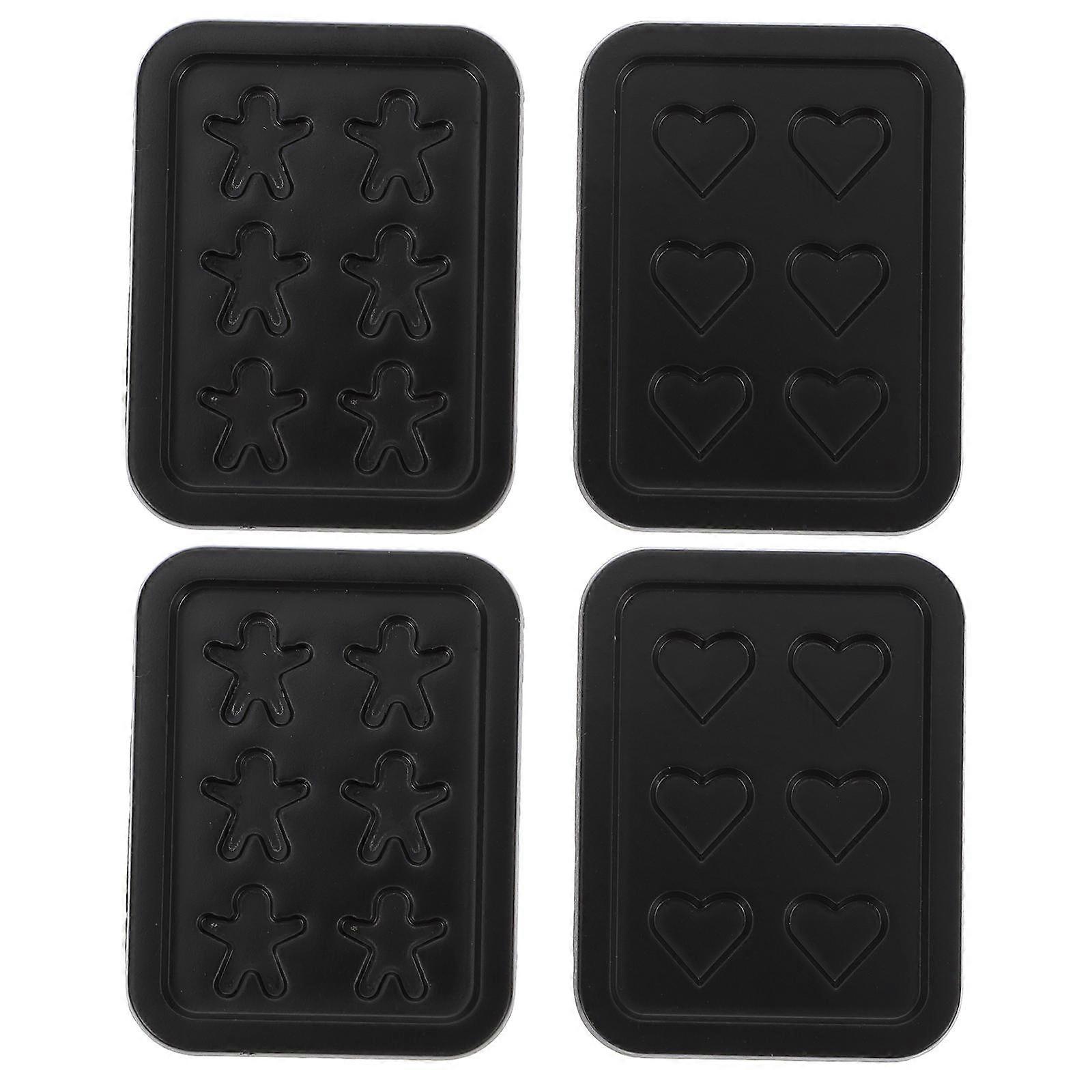 Mini Baking Trays for Alloy Creative Toy Accessory for Children 4pcs