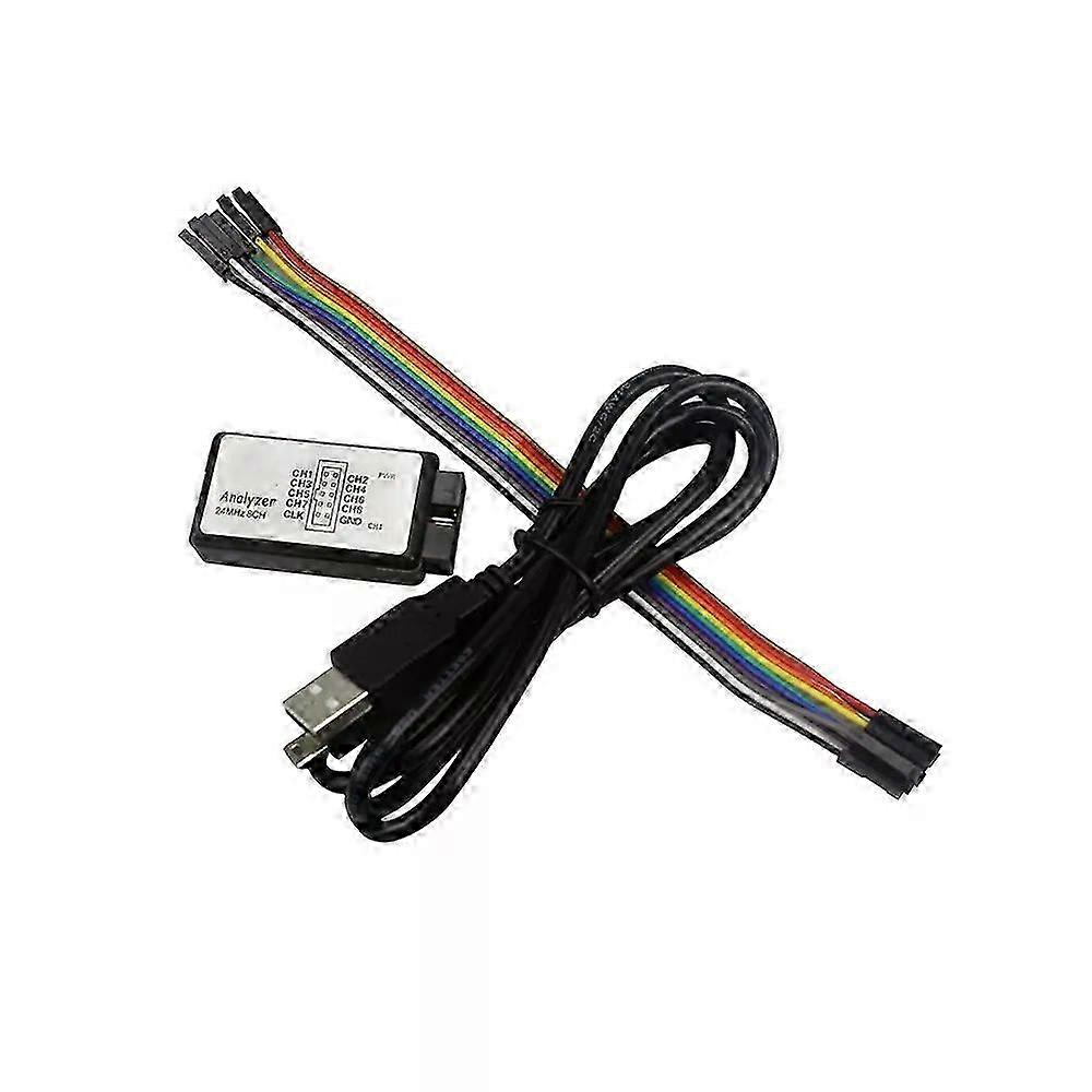 A22I USB 24M 8CH Logic Analyzer Test Hook Clip with Jumper Wire Cable