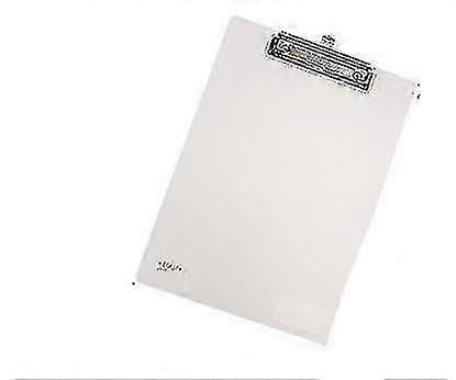 White A4 Plastic Clip Board Portable File Clipboard Hook Drawing Writing Pad