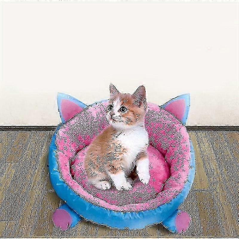 Bird Cage Bird Baths Autumn And Winter Warm Thickening Plush Pet Dog Cat Sleeping Nest Size:l Pink