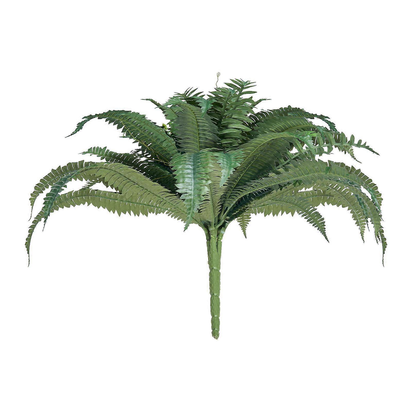 Artificial Ferns 2 Pcs, Natural Spread Diameter 43-47 Inch, Large Hanging Artificial Boston Ferns, 50 Branches