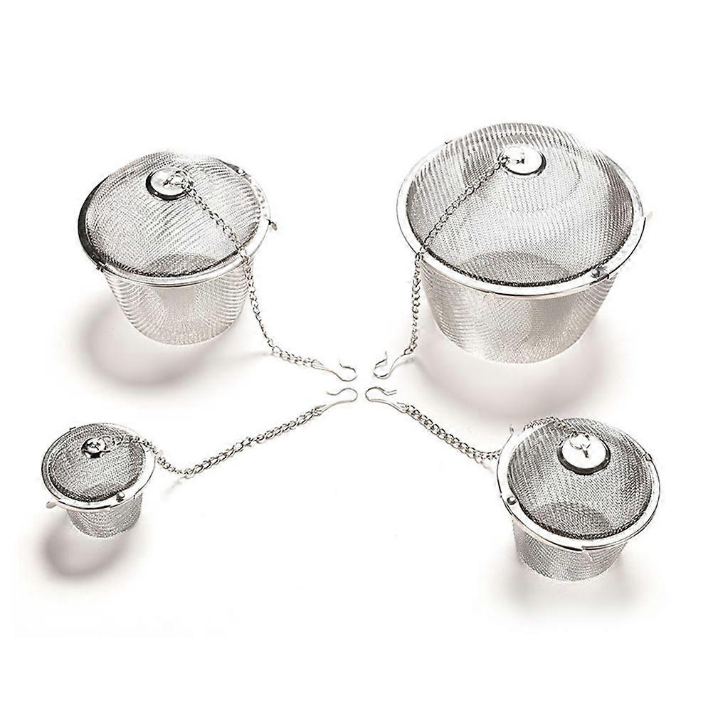 Stainless Steel Tea Strainer Reusable Fine Mesh Infuser for Loose Leaf Herbal Tea Brewing with Extended Chain Hook