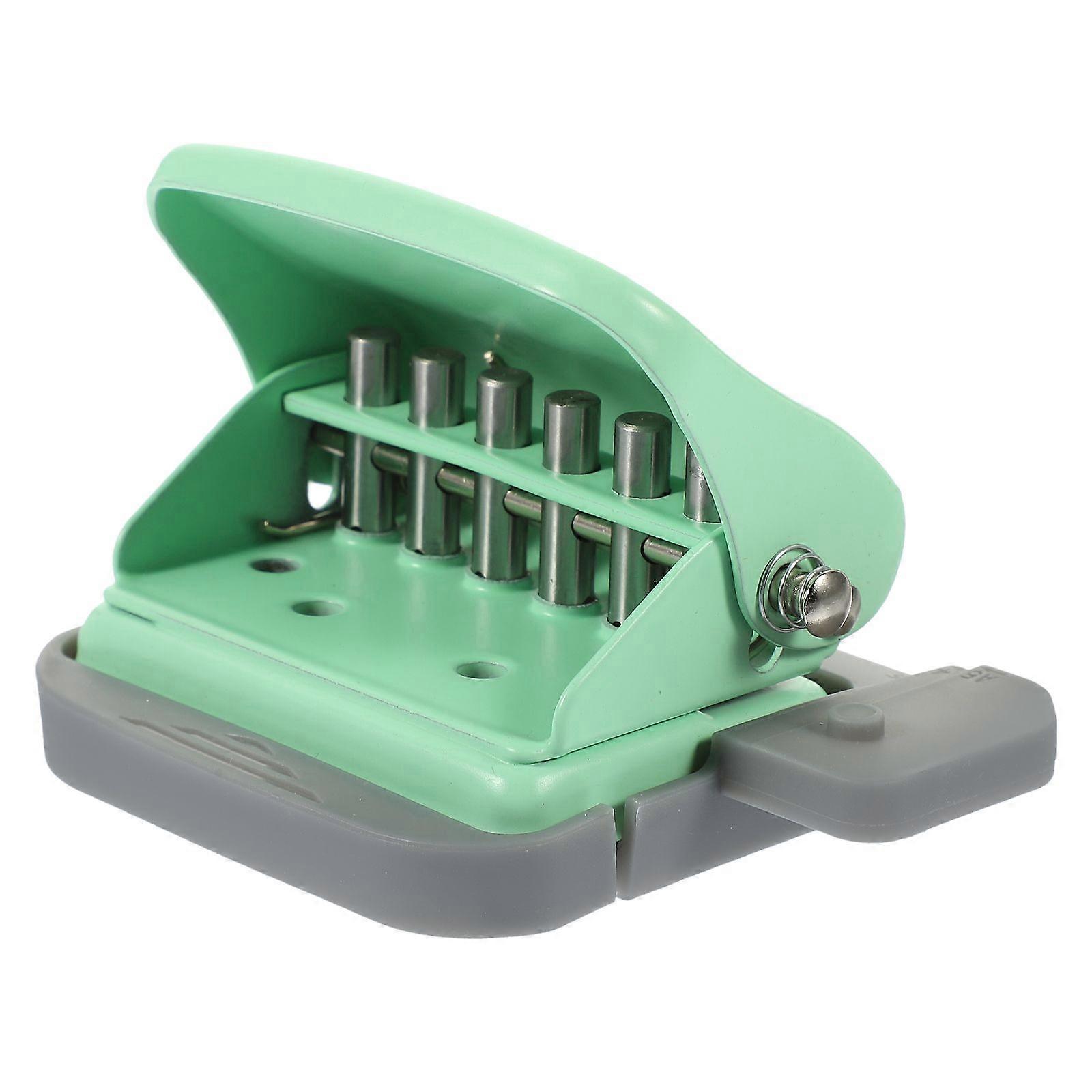 Loose Leaf Hole Puncher Paper Sheets Hole Maker Manual 6-Hole Punch For Office Hole Punch