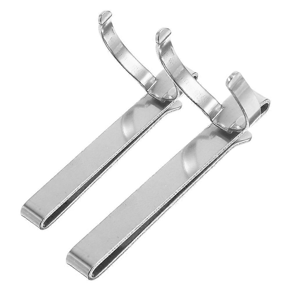 Portable Stainless Steel Flashlight Belt Clip – Lightweight, Versatile Waist Clip for Outdoor Work, Home Use, and Secure Carry