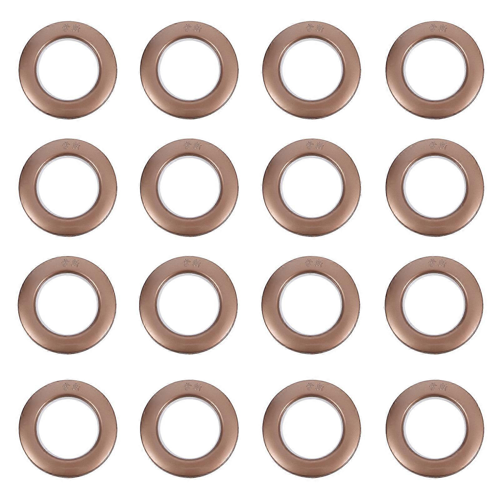 Rings For Curtains Curtain Grommets Draperies Home Decoration 7x7cm Plastic Silent Sliding 75Pack