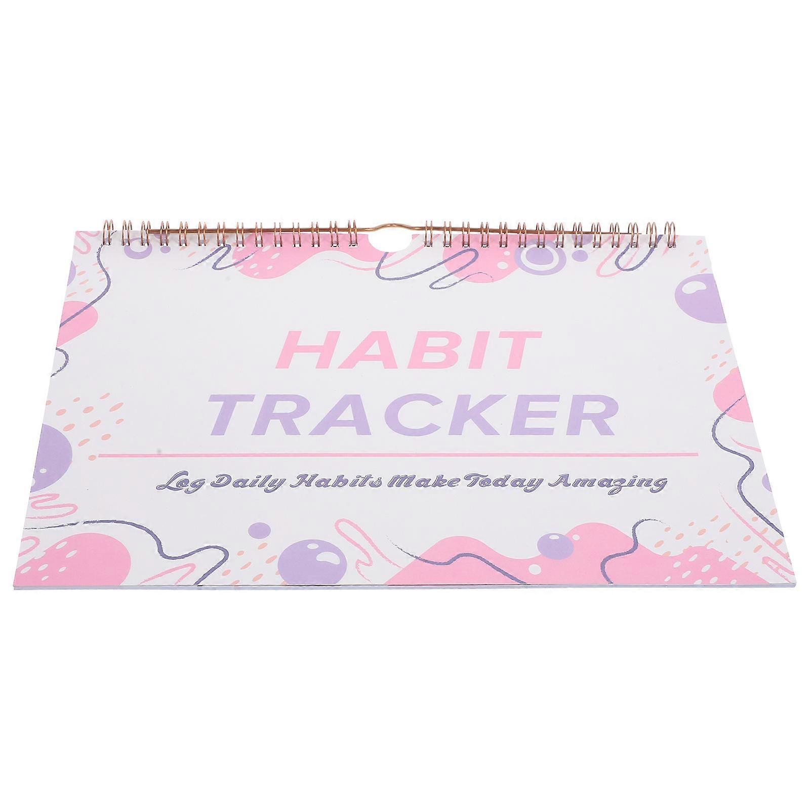Monthly Habit Tracker Journal Multi Color Paper Habit Tracker for Planning Use with Daily Reminder