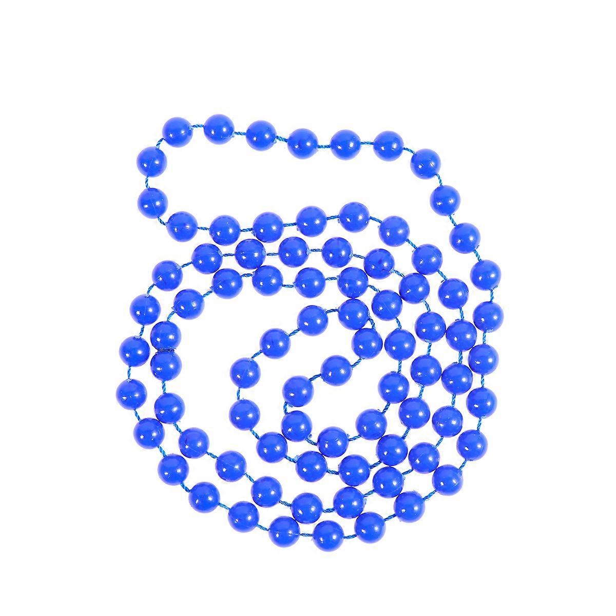 Gradient Bead Necklace Masquerade Party Plastic Material 40*0.7cm present For Friends 2Sets