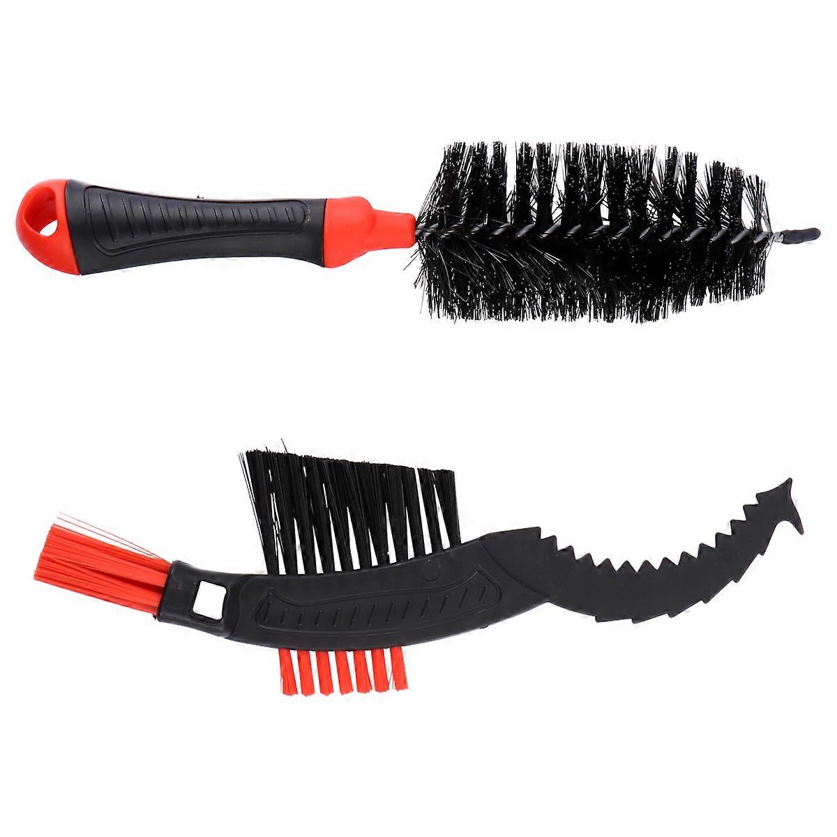 Bike Chain Clean Brush Chain Brushes For Bike Practical Design For Cleaning Bikes 27x5cm 2Pcs