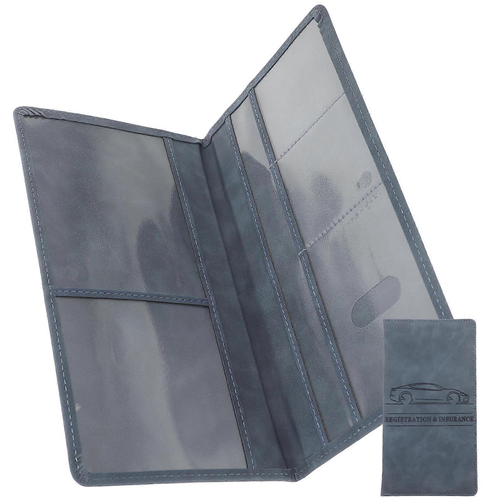 Driver License Protector Modern Look Driving License Bag Dark Blue Rectangular Store Id Cards 1Pcs