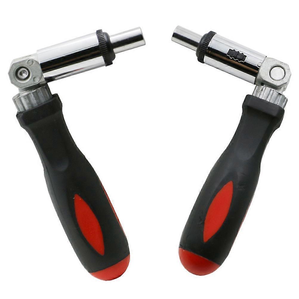 Hexagonal Screw Wrench Multi-Functional 180掳 Adjustable Bit Holding Handle Diy Projects Red 1Pack