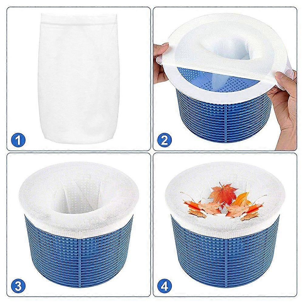 5/10/20/30PCS Pool Skimmer Socks Set Pool Fine Mesh Leaves Pollens Catchers for In-ground Above-ground Pools