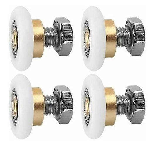 4 Shower Casters Sliding Door Casters Replacement Wheels (20mm)