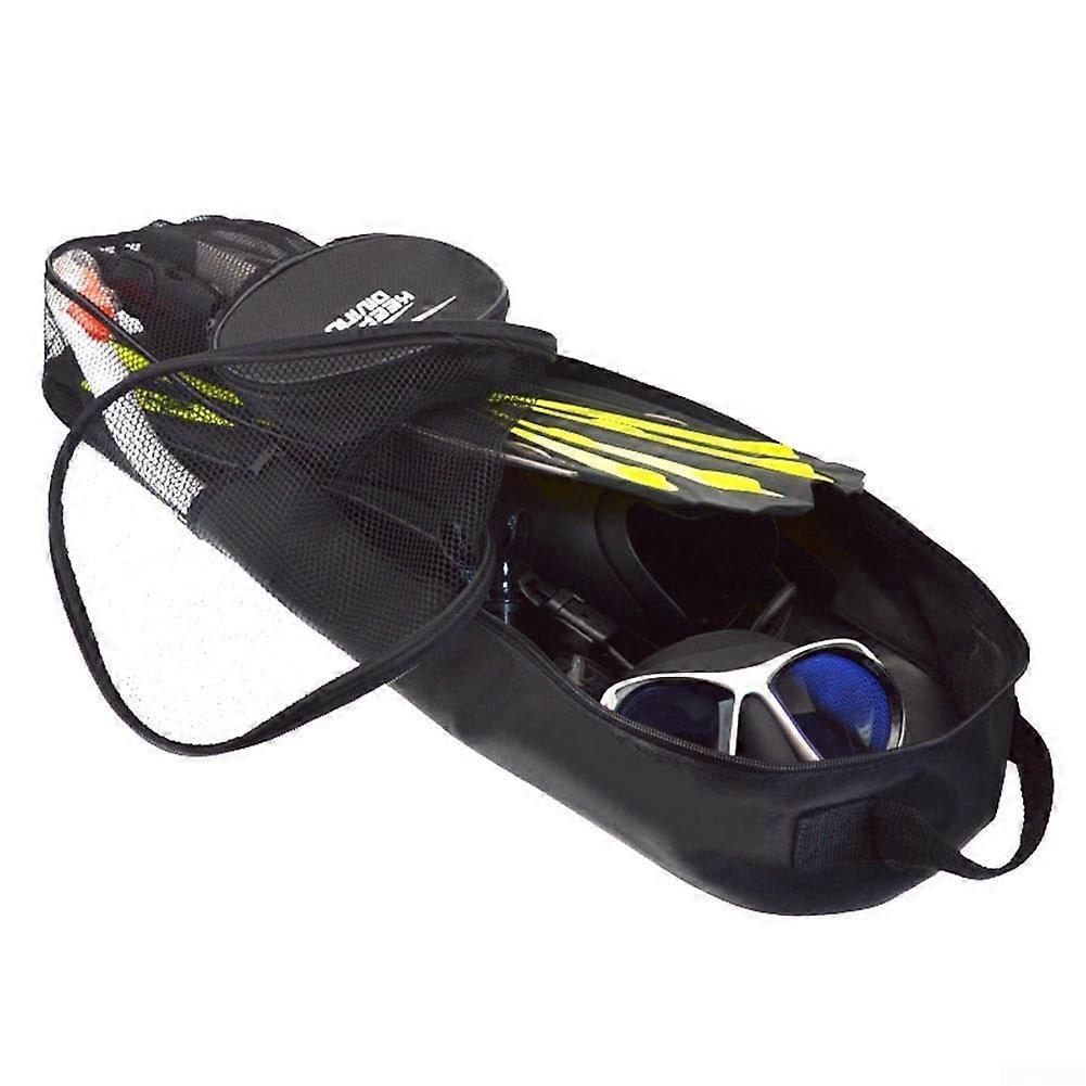 Mesh Snorkeling Equipment Bag Extra Large with Shoulder Strap for Diving Fins and Freediving Gear, Durable Mesh Material