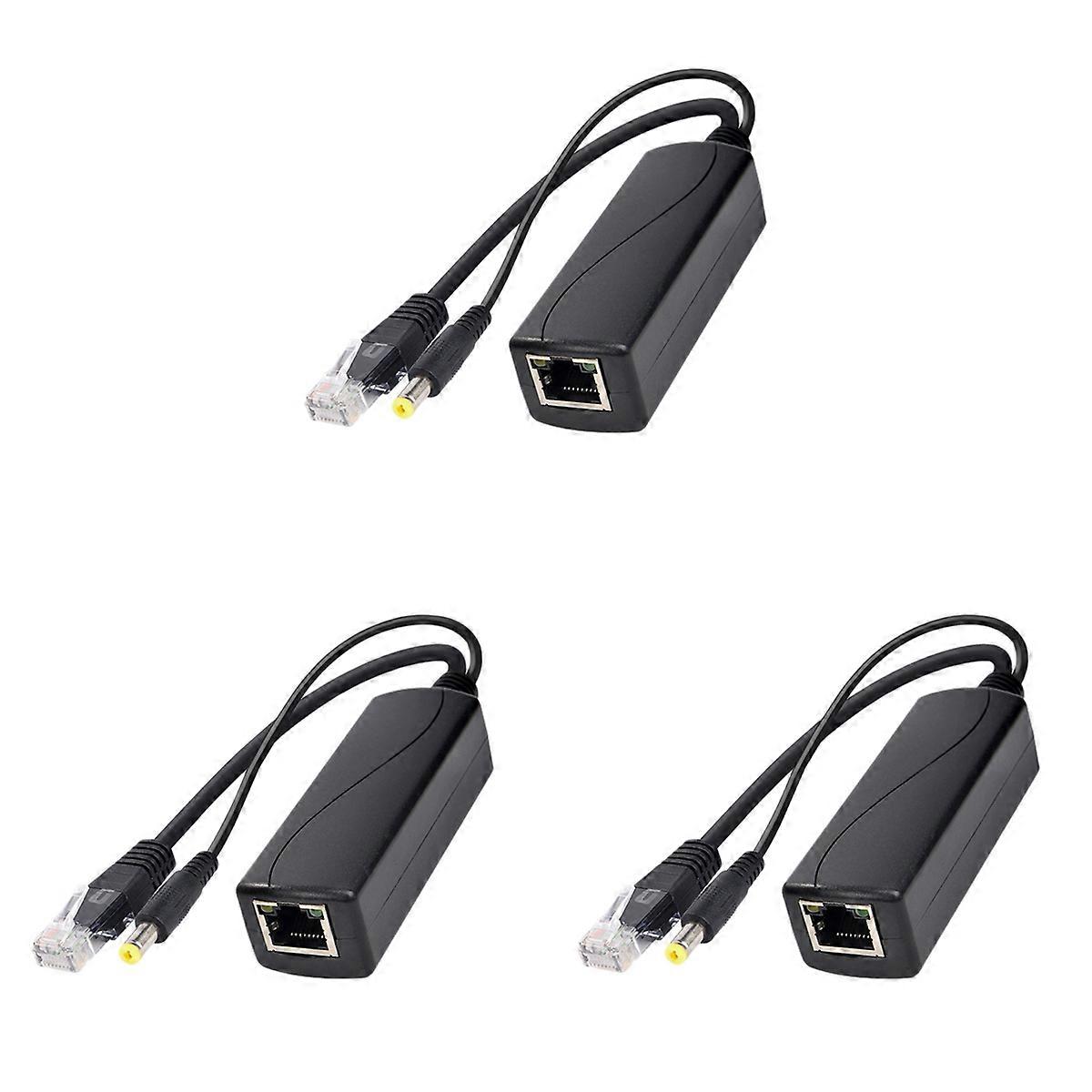 3X PS5712TG Gigabit Power over Ethernet Splitter 10/100/1000Mpbs RJ45 Support IEEE802.3 Af/At(30W) P