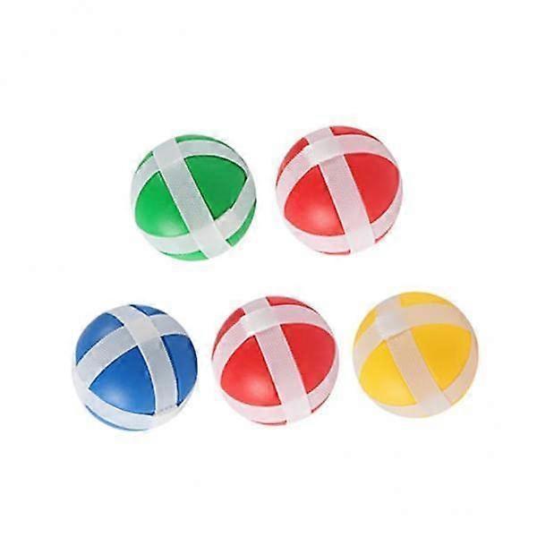 Plastic Dart Set with 3/5 Sticky Balls, Indoor Foam Throwing Game for Kids, Round Velcro Target, 4 Pieces