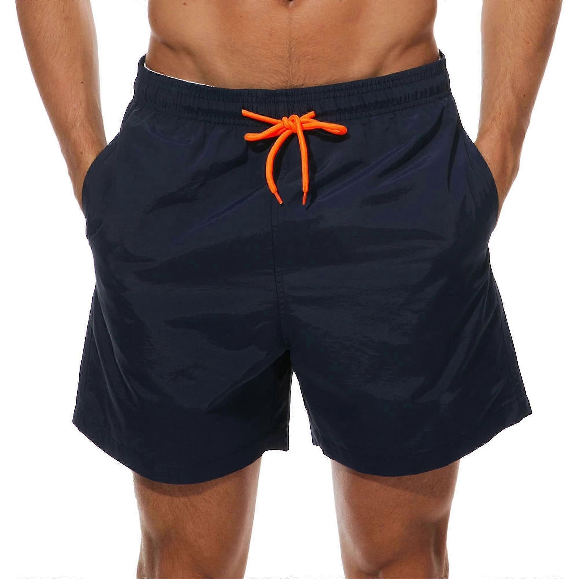 Herr Badbyxor Snabbtorkande Meshfoder Simshorts Pojkar Strandshorts Svart Blå Röd Brädshorts Badkläder Surfshorts
